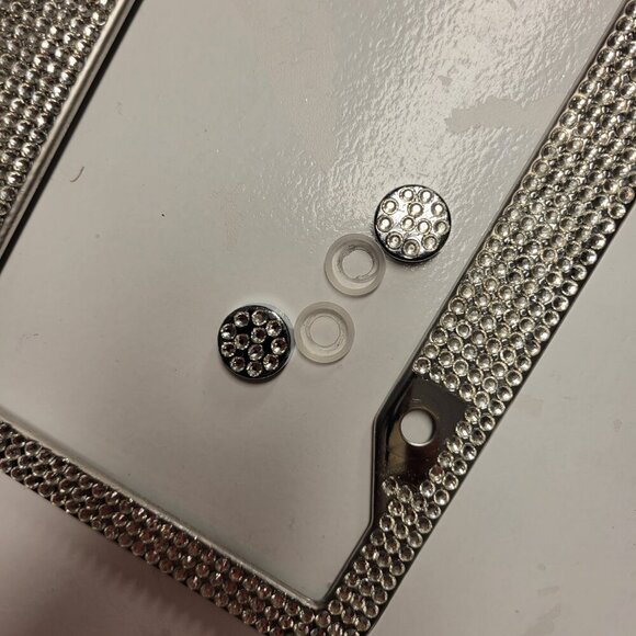 Sparkling Crystal Car Plate Frame - Picture 3 of 10